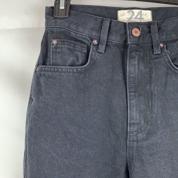 Free People Black Out high rise straight leg jeans - Picture 6 of 14
